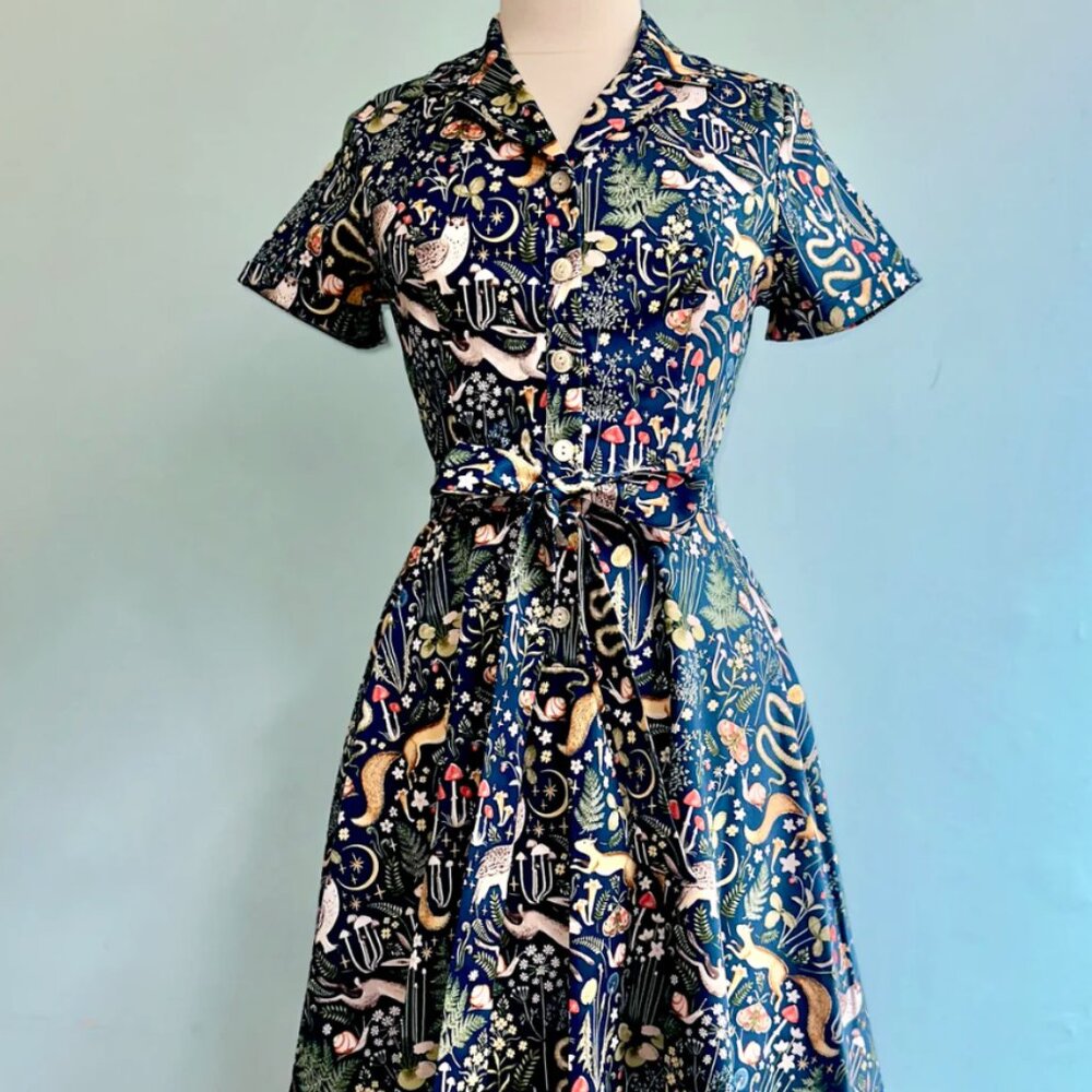 In the Wilderness Knee-Length Shirtwaist Dress by Eva Rose L